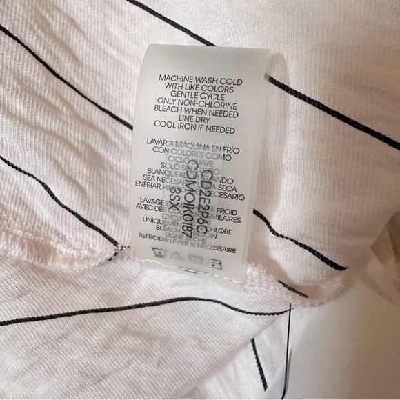 Calvin Klein Blush Pink Stripe Midi Dress | Size 12 | NWT - Picture 13 of 15